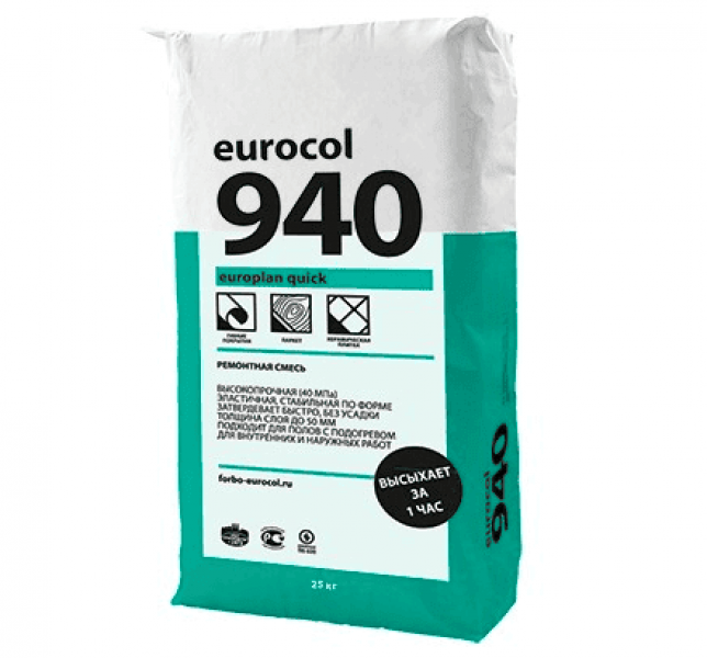 Ремонтная смесь Forbo Eurocol Europlan Quick 25 кг